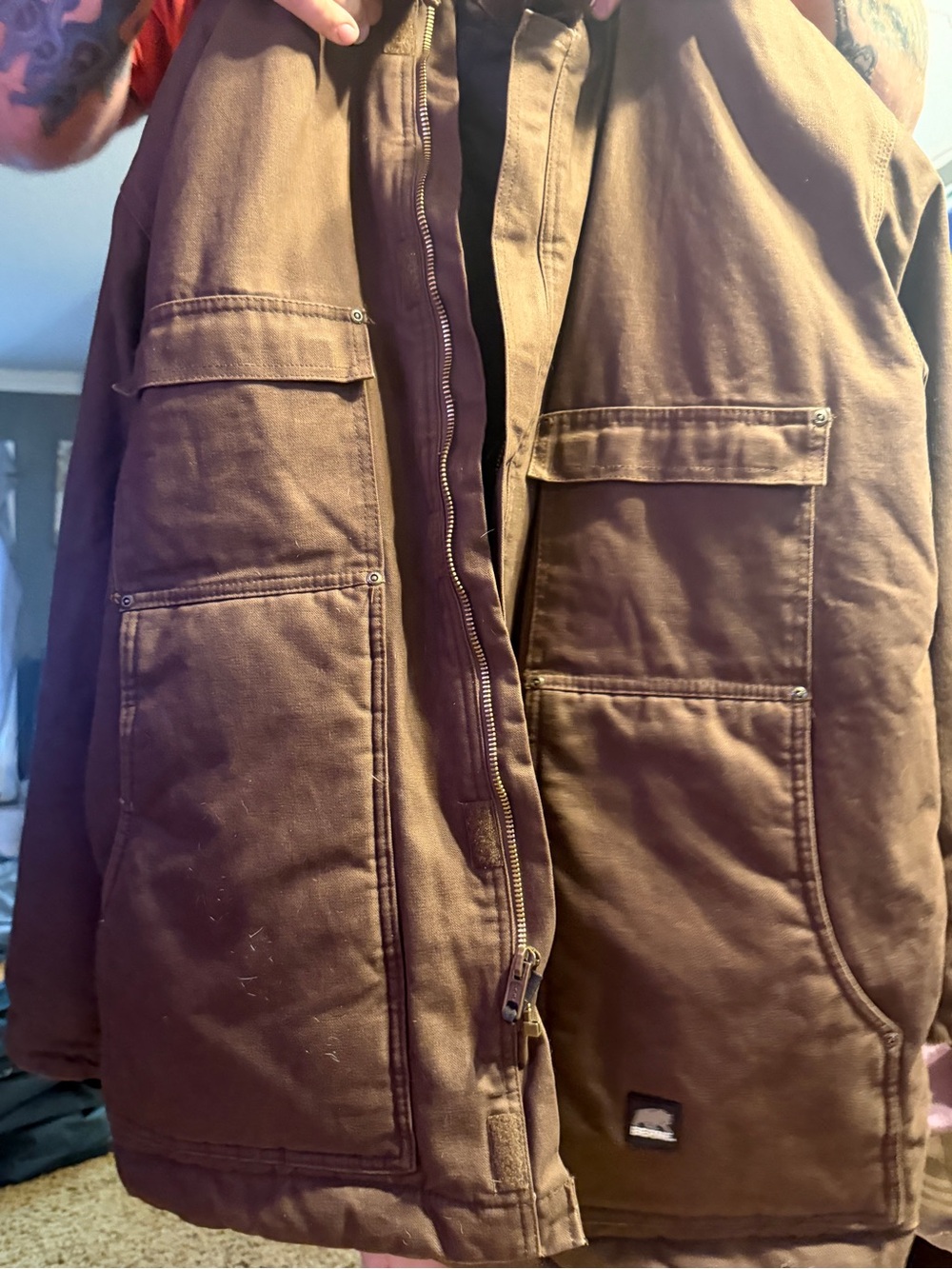 Men's Insulated Field Jacket in Brown